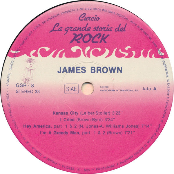 James Brown – James Brown (LP, Compilation, Italy - 1981)