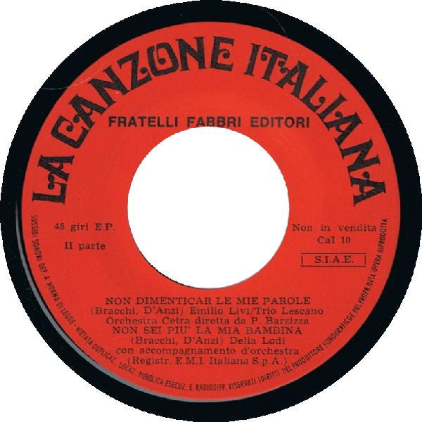 Various – La Canzone Italiana - N° 10 (7", Italy - 1970)