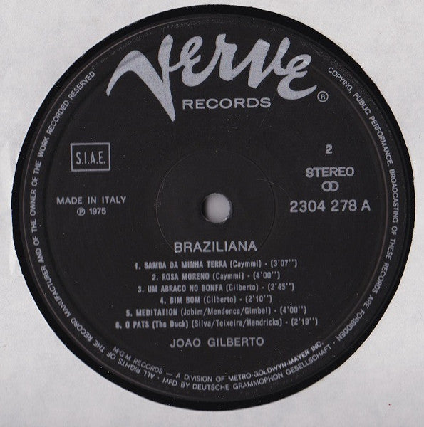 Various – Braziliana (LP, Compilation, Italy - 1975)