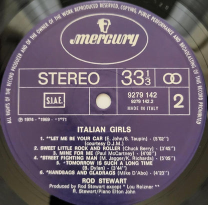 Rod Stewart – Italian Girls (LP, Compilation, Italy - 1978)