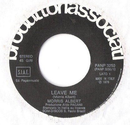 Morris Albert – Leave Me (7", Italy - 1976)