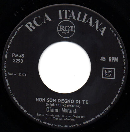 Gianni Morandi – Non Son Degno Di Te (7", Italy - 1964)