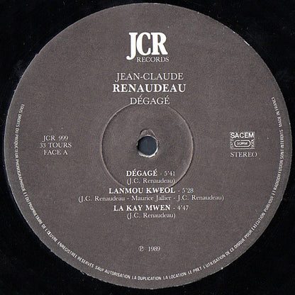 Jean-Claude Renaudeau – Dégagé (LP, Album, France - 1989)