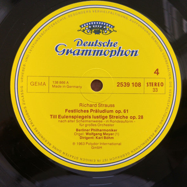Richard Strauss, Berliner Philharmoniker – Also Sprach Zarathustra (LP, Compilation, Germany)