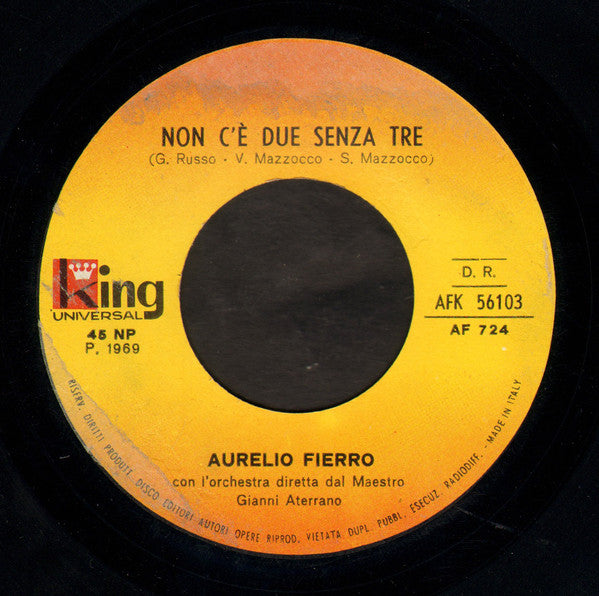 Aurelio Fierro – Preghiera A 'Na Mamma (7", Italy - 1969)