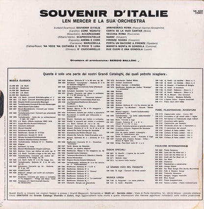 Len Mercer And His Orchestra – Souvenir D'Italie (LP, Reissue, Compilation, Italy)