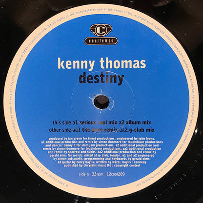 Kenny Thomas – Destiny (12", UK - 1994)