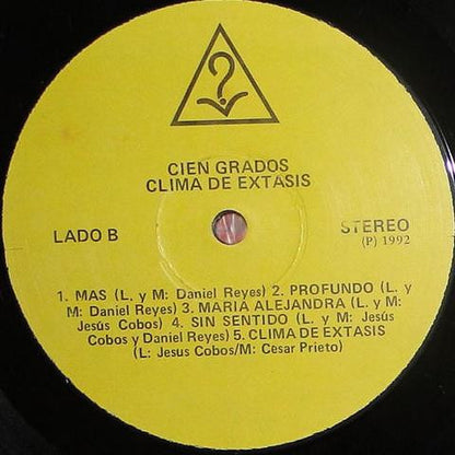 Cien Grados – Clima De Extásis (LP, Album, Venezuela - 1992)