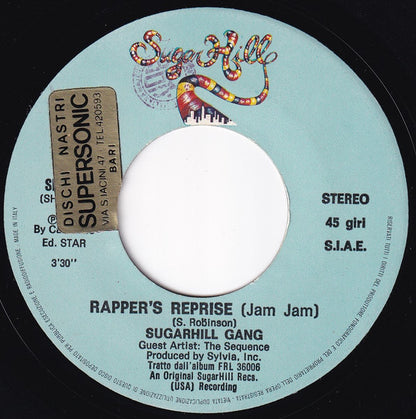 Sugarhill Gang – Rapper's Reprise (Jam-Jam) (7", Italy - 1980)