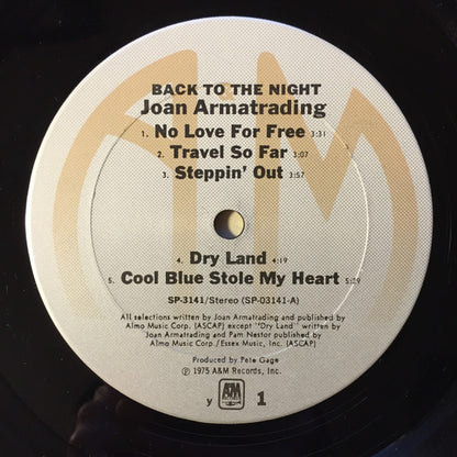 Joan Armatrading – Back To The Night (LP, Album, US - 1981)