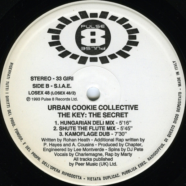 Urban Cookie Collective – The Key : The Secret (12", Italy - 1993)