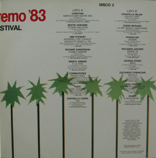 Various – Tuttosanremo '83 (LP, Compilation, Italy - 1983)