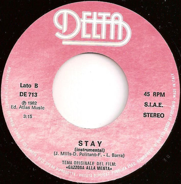 John Wilkie – Stay (7", Italy - 1982)