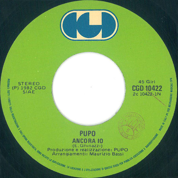 Pupo – Ancora Io (7", Italy - 1982)
