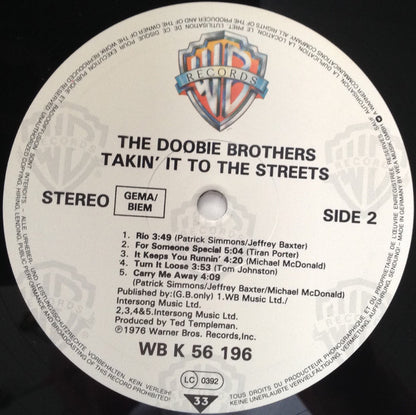 The Doobie Brothers – Takin' It To The Streets (LP, Album, Reissue, Europe)