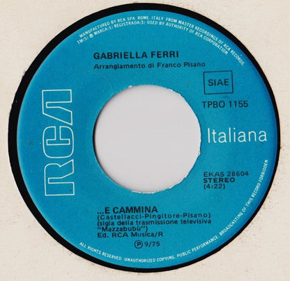 Gabriella Ferri – ...E Cammina (7", Italy - 1975)