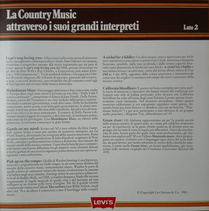 Various – Levi's In Concerto (Country Music) (LP, Compilation, Italy - 1982)