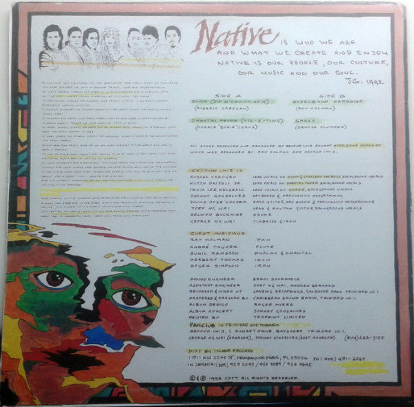 Second Imij – Native (LP, US - 1992)