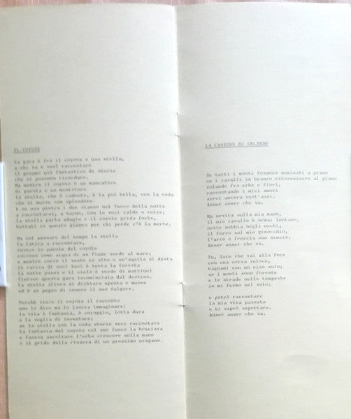 Lucio Dalla – Il Giorno Aveva Cinque Teste (LP, Album, Italy - 1973)