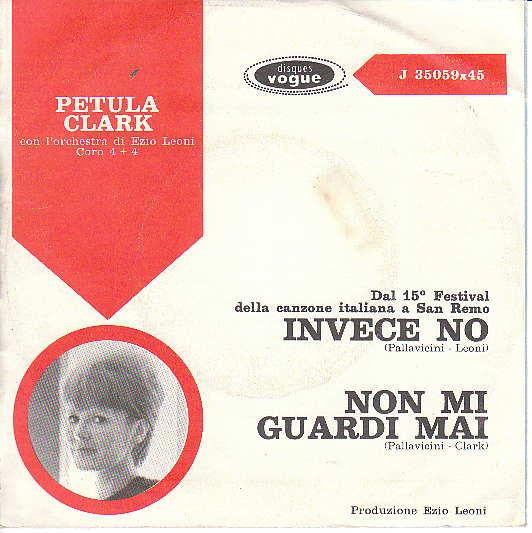 Petula Clark – Invece No  (7", Italy - 1964)