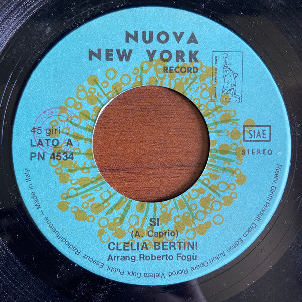 Clelia Bertini – Si (7", Italy)