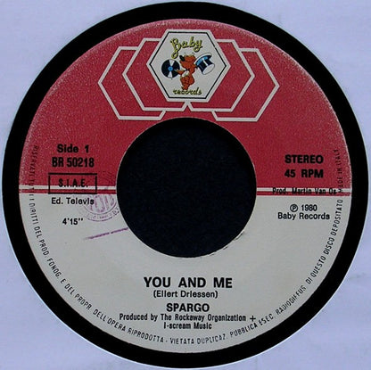 Spargo – You And Me (7", Italy - 1980)