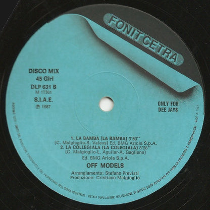 Off Models – Pepito (Medley) (12", Italy - 1987)