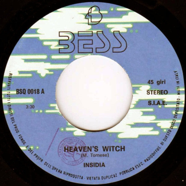 Insidia – Heaven's Witch (7", Italy - 1985)