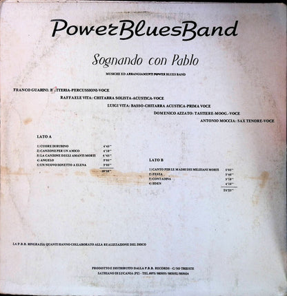 Power Blues Band – Sognando Con Pablo (LP, Album, Italy)
