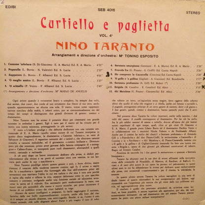 Nino Taranto – Curtiello E Paglietta Vol. 4 (LP, Album, Italy)