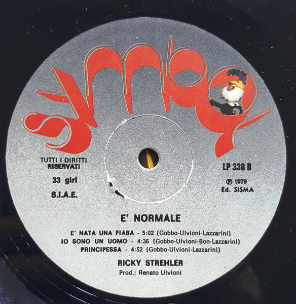 Ricky Strehler – E' Normale (LP, Album, Italy - 1979)