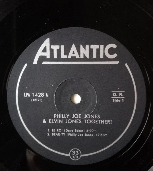 "Philly" Joe Jones, Elvin Jones – Together! (LP, Album, Italy)