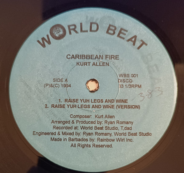 Kurt Allen – Caribbean Fire (12", Trinidad & Tobago - 1994)