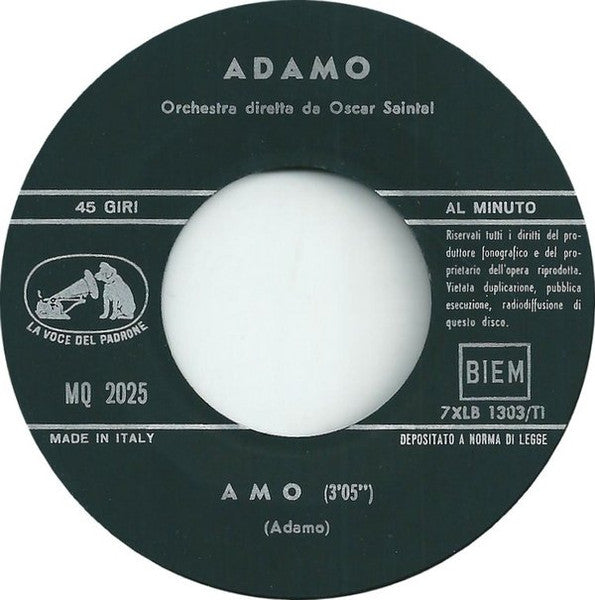 Adamo – Amo (7", Italy - 1966)