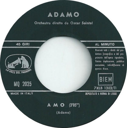 Adamo – Amo (7", Italy - 1966)