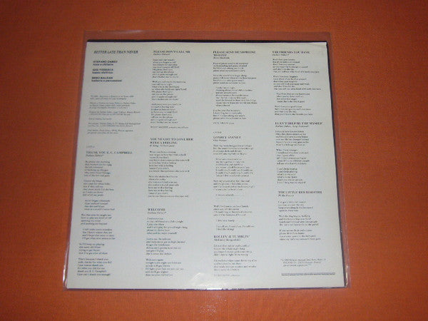 Stefano Zabeo & Tv Mama – Better Late Than Never (LP, Album, Italy - 1988)