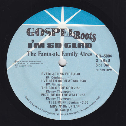 The Fantastic Familyaires – I'm So Glad (LP, Album, Reissue, US - 1976)
