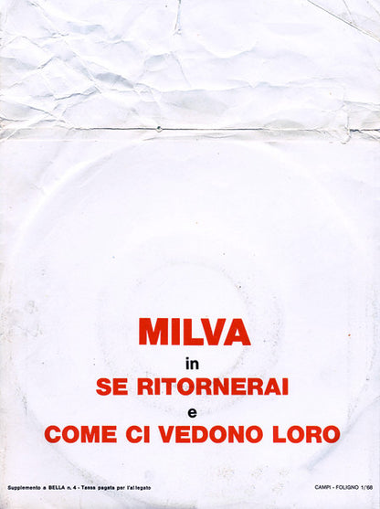 Milva – Se Ritornerai / Come Ci Vedono Loro (7", Italy - 1968)