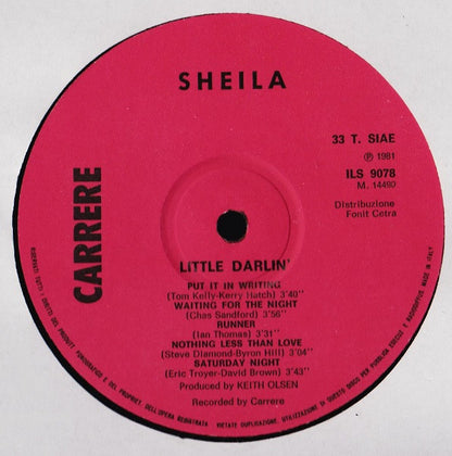 Sheila (5) – Little Darlin' (LP, Album, Italy - 1981)