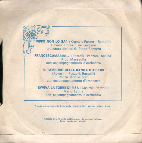 Various – La Canzone Italiana - N° 16 (7", Italy - 1970)