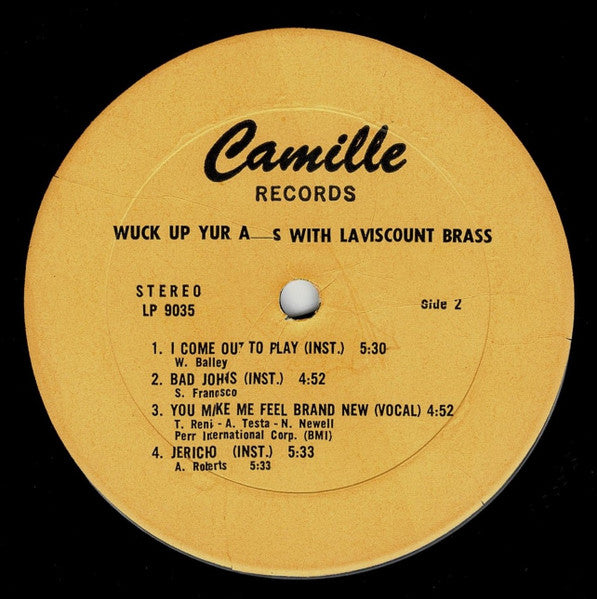 Laviscount Brass – Wuk Up Yur Ass With Laviscount Brass (LP, Album, Trinidad & Tobago - 1975)