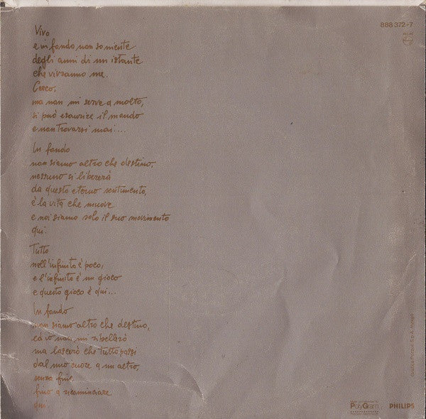 Rossana Casale – Destino  (7", Italy - 1987)
