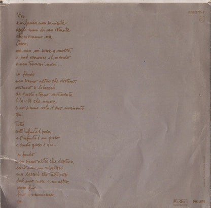 Rossana Casale – Destino  (7", Italy - 1987)