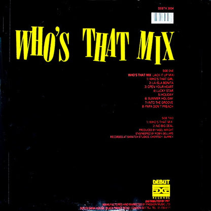 This Year's Blonde – Who's That Mix (12", UK - 1987)