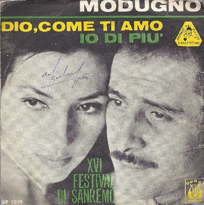 Domenico Modugno – Dio, Come Ti Amo / Io Di Più (7", Italy - 1966)