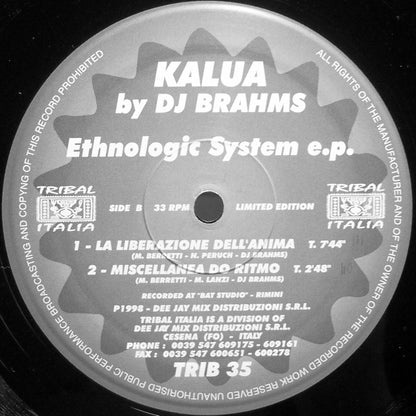Kalua, DJ Brahms – Ethnologic System E.P. (12", Limited Edition, Italy - 1998)