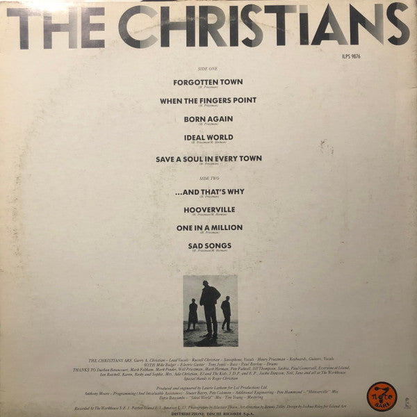 The Christians – The Christians (LP, Album, Italy - 1987)