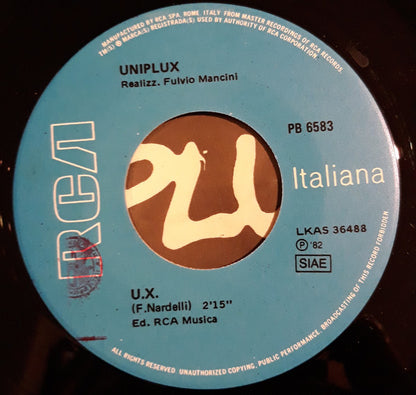 Uniplux – Chi Siamo Noi? / U.x. (7", Italy - 1982)
