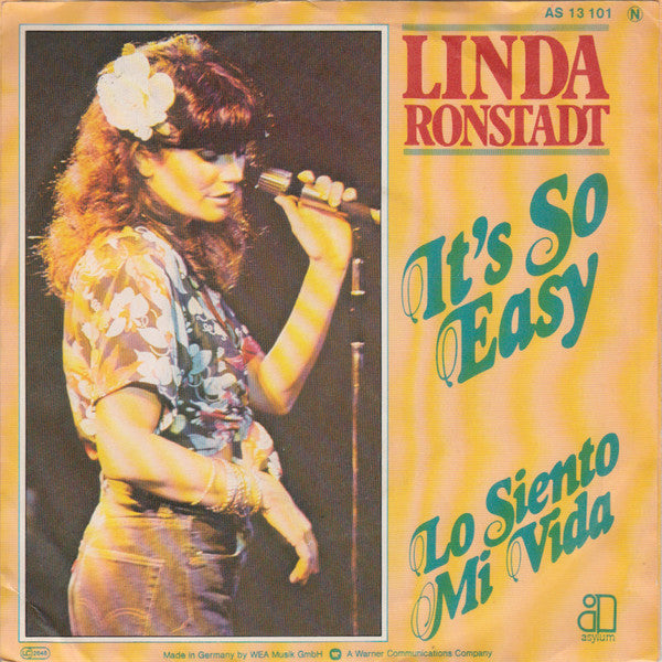 Linda Ronstadt – It's So Easy (7", Germany - 1977)