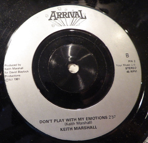 Keith Marshall – Only Crying (7", UK - 1981)
